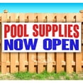 thumbnail image 1 of Pool Supplies Now Open 13 oz Vinyl Banner With Metal Grommets, 1 of 4