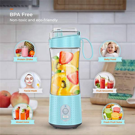 

portable blender Portable Blenders Personal Size Blender Smoothies and Shakes Mini Blender 4000 MAh USB Rechargeable with Six Blades