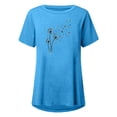thumbnail image 4 of Pompotops Chemises Mode Décontractée pour Femmes Manches Courtes Tee-Shirt Ample Tunique Blouse, 4 of 4