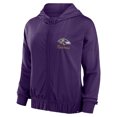 thumbnail image 2 of Women's Fanatics Purple Baltimore Ravens Script Lock Full-Zip Hoodie, 2 of 3