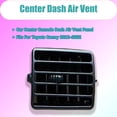 thumbnail image 2 of Center Dash AC Outlet Air Vent Panel, Fits For Toyota Camry 2012-2022, Rear Dashboard Trim Cover Outlet Grille Panel.-black-left, 2 of 6