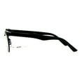 thumbnail image 3 of Retro Vintage Classic Half Rim Round Oval Clear Lens Eye Glasses All Black, 3 of 4