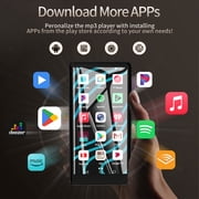MUSICOZY 128GB MP3 Player with Bluetooth WiFi,Android 12 OS MP3&MP4 Players with 5 Touchscreen and 64GB ROM,1080P 120Hz,16MP Camera,Digital Music Player with Spotify,Audible,Play Store for Students