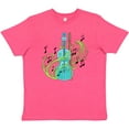 thumbnail image 3 of Inktastic Violin with Musical Notes and Swirls Youth T-Shirt, 3 of 5