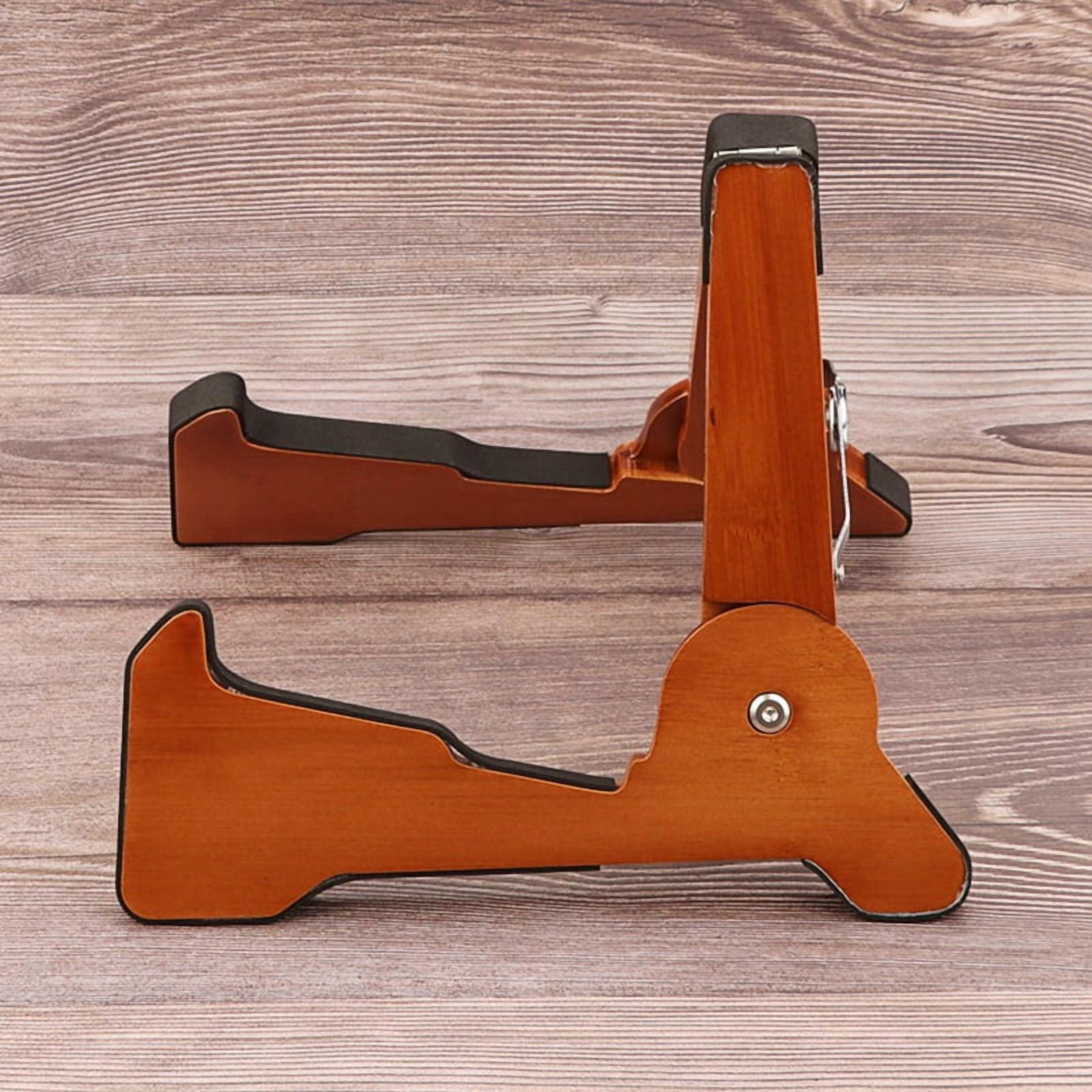 Folding Wooden Guitar Stand Holder Support Fit for Electric Guitar Acoustic Guitar Ukulele