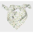 thumbnail image 3 of Bimba White Flower Leaves Pure Silk Printed Scarf Dupatta Head Neck Wrap Bandanas For Women 40 x 40 Inches, 3 of 6