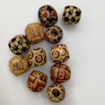 thumbnail image 4 of HLONK Lot de 100 Perles Rondes en Bois 12mm pour Fabrication de Bijoux, Artisanat, Charmes Intercalaires, 4 of 5