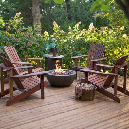 Belham Living Richmond Deluxe 5 Pc Adirondack Fire Pit Chat Set