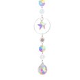 thumbnail image 2 of Campanas De Viento Crystal Windchime Ornamento Hexagonal Pluma Mariposa Colgante Colgante Artesanía, 2 of 3