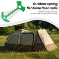 thumbnail image 4 of NIBOLOG Outdoor Camping Nail Telescopic Spring Fish Bone Nail Aluminum Alloy Tent Nail Hiking Ground Pin Travel Tent Equipment Accessories, 4 of 8