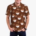 thumbnail image 5 of Yiaed Cute Sloths Bear Relaxing In Coffee CupPrint Men's Short Sleeve Polo Shirt,Golf Polo for Men Three-Button Golf Shirt Athletic Casual Collared T-Shirt- XX-Large, 5 of 7