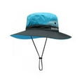 thumbnail image 2 of Casquette de Plage à Séchage Rapide pour Femmes à Queue de Cheval Extérieure 50+ Seau Protection UV Maille Pliable Large Chapeau de Pêche Réglable, 2 of 7