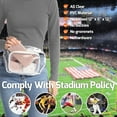 thumbnail image 3 of Clear Fanny Pack Stadium Approved - Adjustable Belt Bag for Women Men Fits Sport Events, Concerts, Transparent Waist Bag, White, 3 of 19