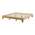 thumbnail image 2 of CorLiving Aiko Engineered Wood Mid Century Platform Bed Frame with Slats, No Box Spring Required, 2 of 9