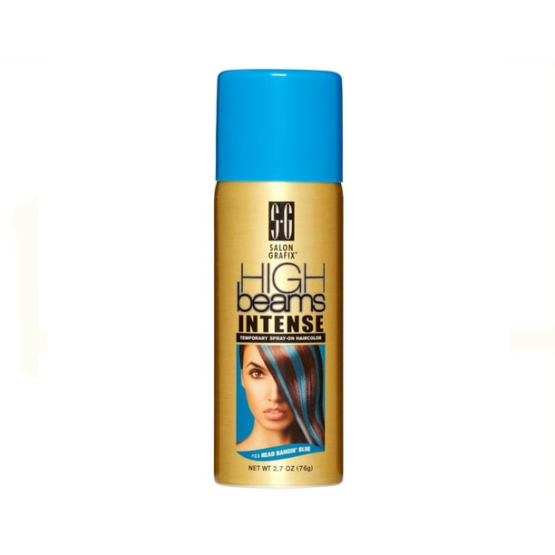 High Beams Intense Temporary Hair Color Spray oz. Color #23 Head Bangin' Blue High Beams Intense Temporary Hair Color Spray oz. Color #23 Head Bangin' Blue