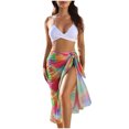 thumbnail image 1 of Bikini sexy para mujer Conjunto sólido Traje de baño Sujetador relleno de tres piezas Traje de baño Ropa de playa Capa Fridja  nalpqowj51705, 1 of 9