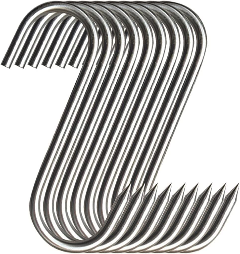 Meat Hooks 20Pcs ,5.9 '' Premium Stainless Steel Butcher Hook Smoking