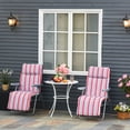 thumbnail image 2 of Outsunny Ensemble de 2 Chaises Longues de Jardin, Fauteuils Inclinables d'Extérieur, Gris et Rouge, 2 of 10