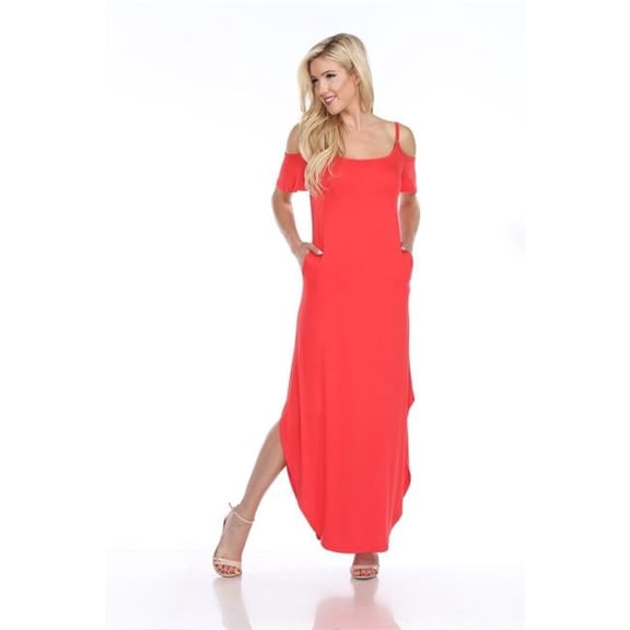 3101-04-XL Lexi Maxi Dress, Red - Extra Large