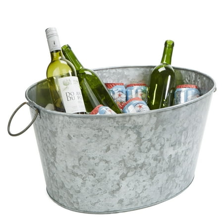 Mind Reader - Beverage Chiller Tub - Silver