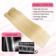 thumbnail image 2 of Extensiones de cabello humano real Gampacy con clip, 40 cm, 613, 2 of 7