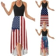 thumbnail image 1 of Robe pour Femmes Manches Longues Robe Mode Taille Haute Imprimé Sans Manches Robe Décontractée à Licou, 1 of 8