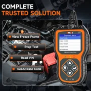 ANCEL AS200 OBD2 Scanner Car Code Reader Check Engine Fault, Turn off the MIL, Read & Clear Error Codes, DTC Lookup, Automotive Diagnostic Tool fits for 12V 16Pin Cars, Lifetime Free Update