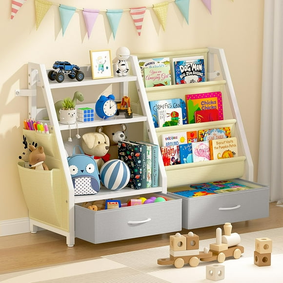 Estantería y organizador de juguetes Twinkoo Kids Estantería de 3 niveles