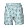 thumbnail image 4 of Lsque Mens Swim Trunks Sea Turtle Pattern - Bathing Suit Compression Liner - Beach Swim Shorts Swimwear - (S-3XL) - Stretch Quick Dry -Medium, 4 of 9