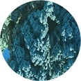 thumbnail image 1 of Ahgly Company Machine Washable Indoor Round Transitional Blue Ivy Blue Area Rugs, 3' Round, 1 of 7