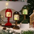 thumbnail image 2 of Sylvtty Christmas Wind Light USB/Battery Powered Mailbox Design Lamp Retro Sequin Glass Ball Santa Claus Snowflake Table Lamp Xmas Decor, 2 of 7