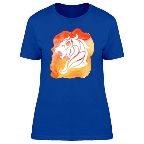 Leo Zodiac Orange T-Shirt Women -Image by Shutterstock, Female XX-Large