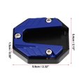 thumbnail image 4 of Unique Bargains 1pcs Universal Motorcycle Kickstand Pad CNC Side Stand Foot Extension Support Plate Blue, 4 of 6