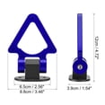 thumbnail image 3 of Unique Bargains 2 Set Universal ABS Purple Triangle Shaped Car Tow Hook Decor Front Rear Bumper Trailer Sticker Adorn, 3 of 7