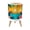 Color 4, variant on Small Trash Can with Lid Vivid Tropical Sunset Palm Trees Ocean Horizon Vibrant Colors 1.8 Gallon Dog Proof Trash Can Round Garbage Can Waste Bin Wastebasket for Bathroom Bedroom