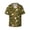 Gnomes Playing In The Garden, variant on offers the Gold Glitter Leopard for Men's Casual Short-sleeved Shirt, a button-up collared shirt with a pocket, perfect for beach vacations and yacht travel in the Medium size.