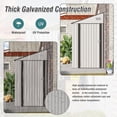 thumbnail image 7 of Villeston 4' x 8' Storage Shed, Single Hinge Door, Solid,Surface with Protective Film, and Suitable For Various Scenarios,White, 7 of 7