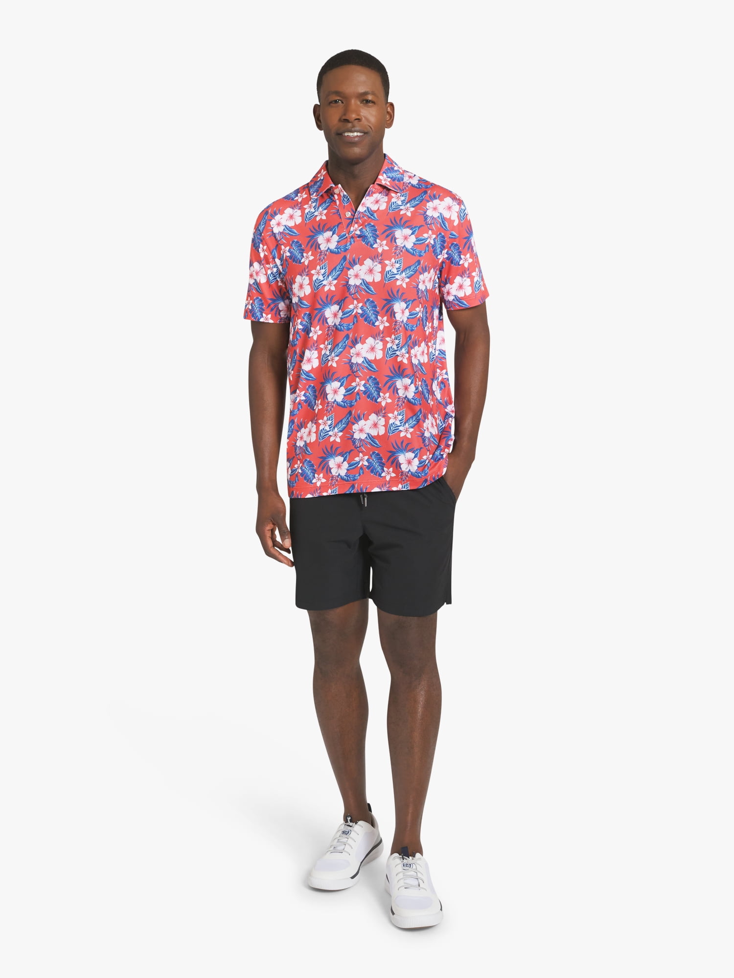 Chaps Men's Printed Performance Polo, Sizes S - 2XL