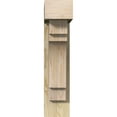 thumbnail image 2 of Ekena Millwork 6"W x 18"D x 26"H Merced Block Rough Sawn Bracket w/ Offset Brace, Douglas Fir, 2 of 25
