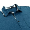 thumbnail image 6 of Aofany Casual T Shirts for Men Solid Turndown Collared Short Sleeve Tops Classic Pullover Shirts with Pocket Performance Tees Shirts, 6 of 6