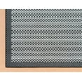 thumbnail image 6 of Unique Loom Outdoor Border Collection Area Rug - Checkered (3' 3" x 5' Rectangle Gray/Black), 6 of 7