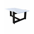 thumbnail image 2 of Mesa de Centro rectangular Hogare con cubierta tipo Marmol Diseño elegante y moderno, 2 of 7