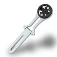 thumbnail image 1 of Support d'Ordinateur de Vélo en Alliage d'Aluminium Angle Réglable pour Vélo de Route Guidon Intégré - Couleur Titane, Inclut Élastique, Joint Éponge, Vis, Rondelles, Tournevis Hexagonaux, Adaptateurs, 1 of 7