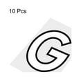 thumbnail image 3 of Uxcell Letter G Patches Iron on Heat Transfer Letters 2 Inch White Letter DIY 10 Pack, 3 of 6