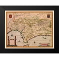 thumbnail image 2 of Blaeu 14x12 Black Modern Framed Museum Art Print Titled - Andalusia Spain - Blaeu 1635, 2 of 5