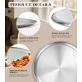 thumbnail image 4 of Yuiicaov Stainless Steel Pizza Pan 16 inch, Pizza Pan for Oven, Steel Pizza Tray, Thick Round Pizza Plate Pizza Baking Sheet, Easy Clean & Dishwasher Safe, Set of 1, 4 of 10