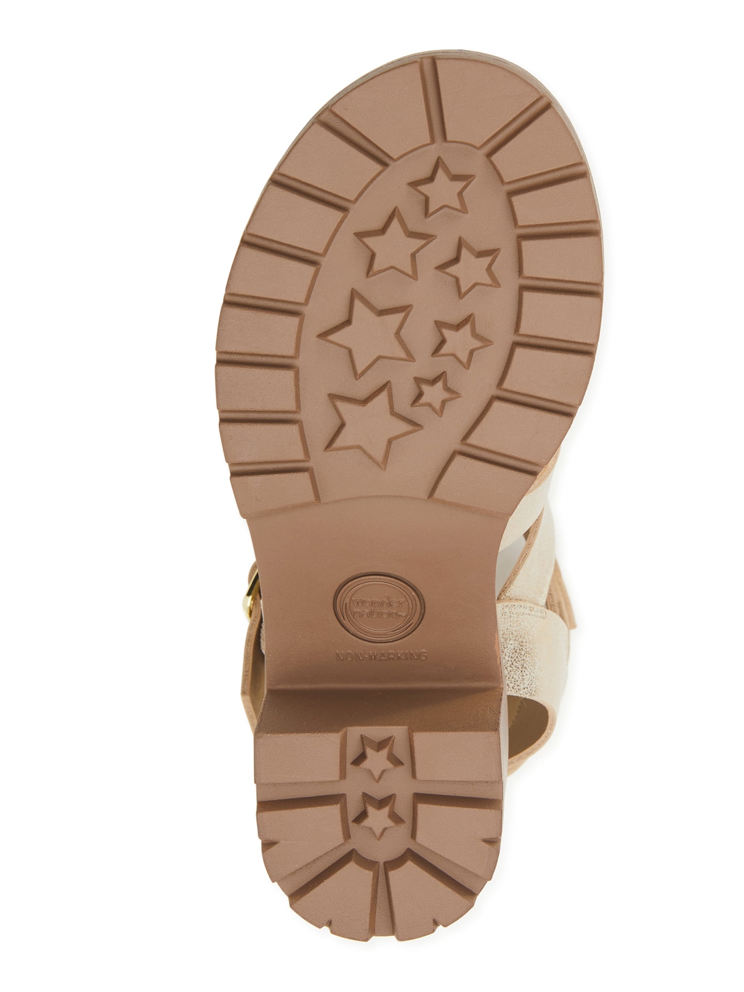 Wonder Nation Little & Big Girls Block Sandal