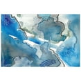 thumbnail image 3 of Empire Art Direct Subtle Blues I Frameless Free Floating Tempered Glass Panel Graphic Wall Art, 32" x 48" x 0.2", Ready to Hang, 3 of 9