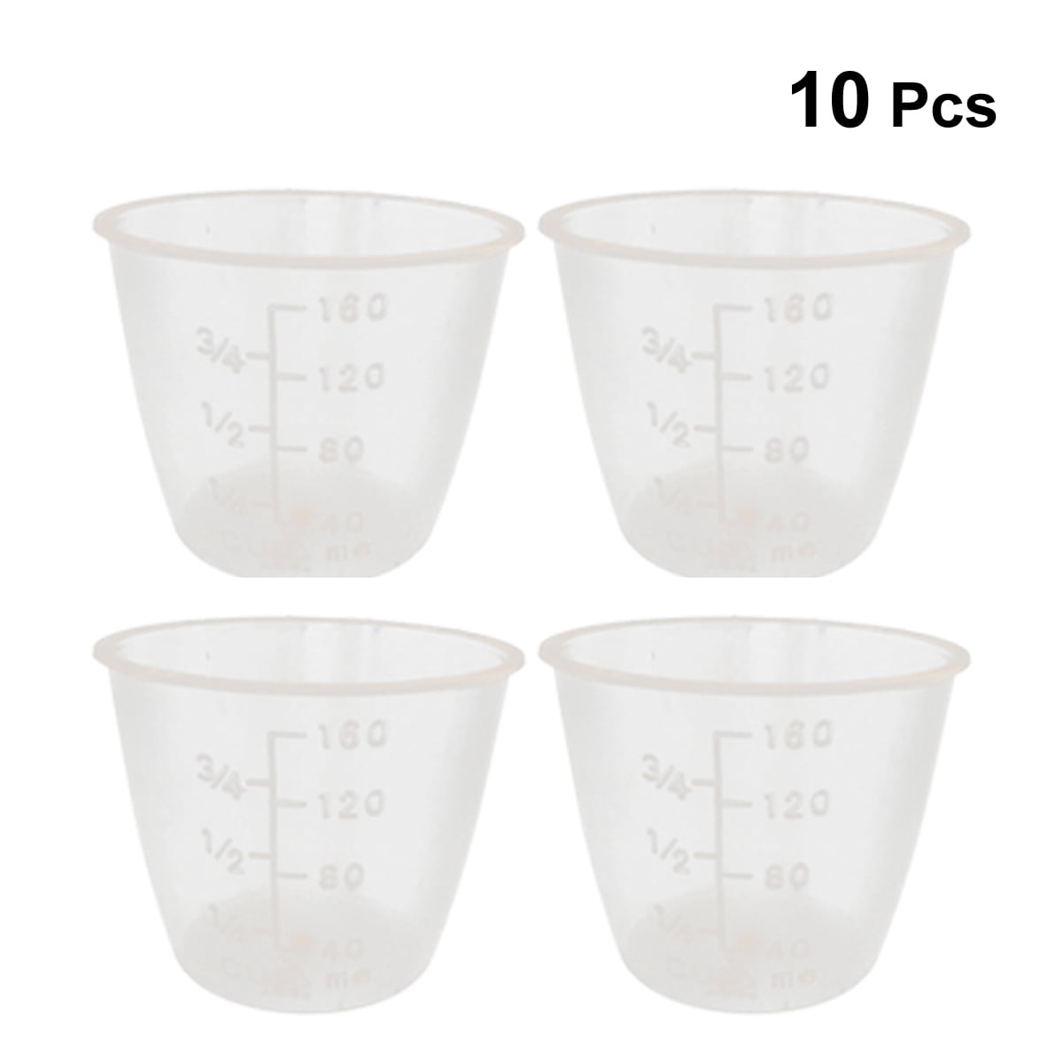 2Pcs/Lot Hot Sale Rice Cooker Measurement Tools Measuring Cup Food Grade  Plastic Rice for Dry and Liquid Ingredients (160ml)