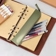 thumbnail image 2 of Under $1 Pencil Case, Slim Faux Leather Zippered Pen Pouch, Compact Stationery Organizer for College Office Daily Use by PALIFEUR, 2 of 7
